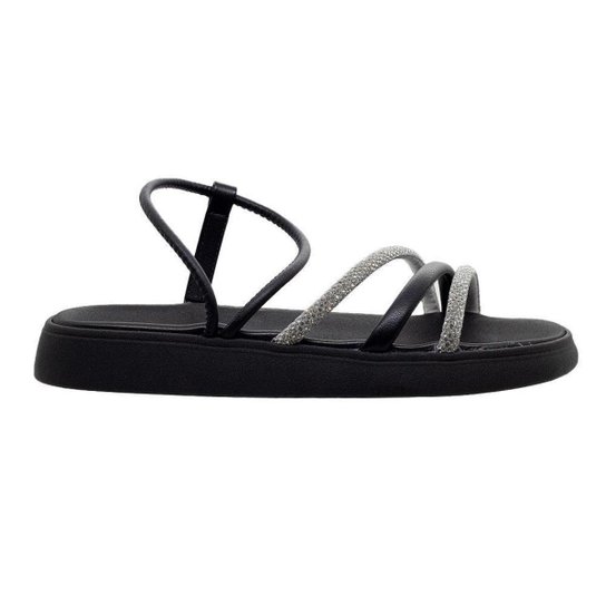 Sandália Alpargata Sense Fit VA19-13003 - Preto