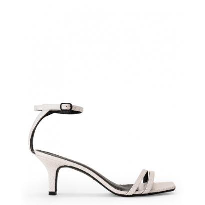 sandalia baixa de tiras