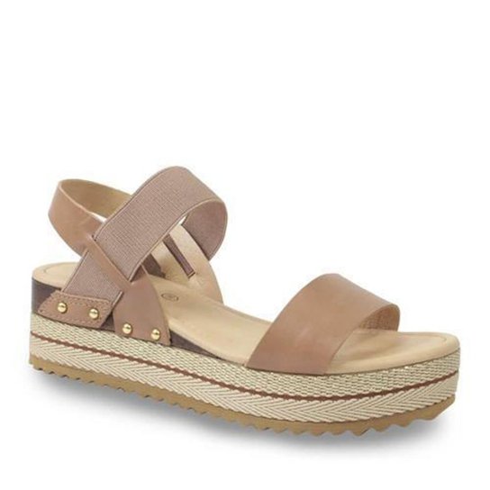 Sandalia Anabela Casual Feminina Bottero 320801 - Marrom Menor preço em Sandalia Anabela Casual Feminina Bottero 320801 - Marrom