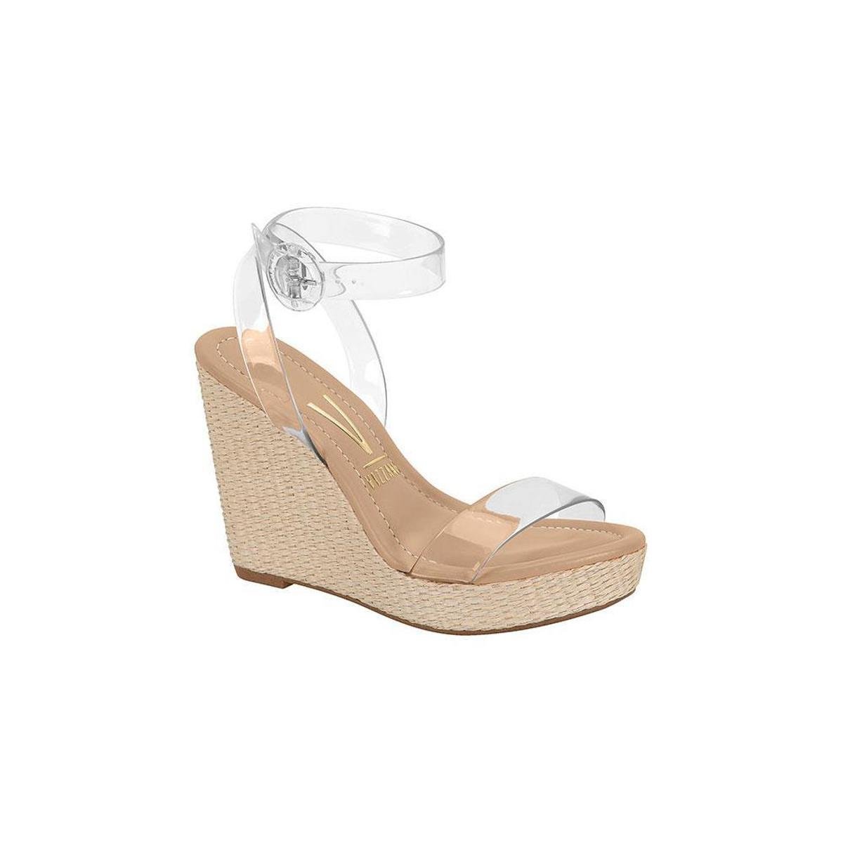 Sandália anabela alta pink vinil salto corda n°37 - R$ 95.50, cor Rosa  (meia pata) #38535, compre agora | Shafa