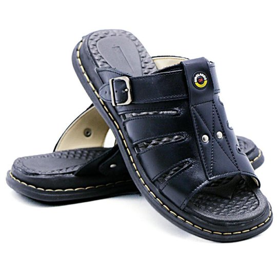 Sandália Anti Stress Chinelo Masculino Ortopédico Couro Ofer - Preto é ruim? Sandália Anti Stress Chinelo Masculino Ortopédico Couro Ofer - Preto é boa?