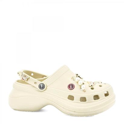 Sandália Babuche Alta Pingentes Corfly Feminina - Bege | Netshoes