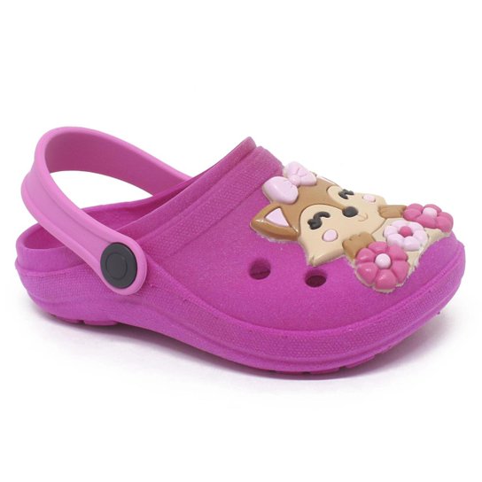 Sandália Babuche Infantil Escola Raposa Menina - Pink Menor preço em Sandália Babuche Infantil Escola Raposa Menina - Pink