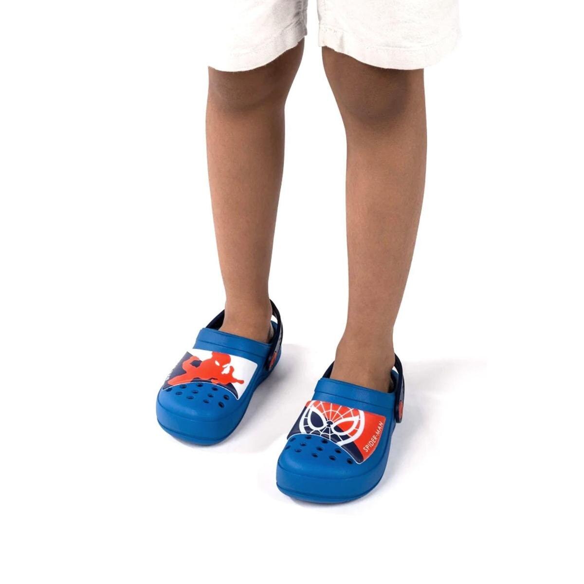 Sandália Babuche Infantil Marvel Action Homem Aranha Masculina - Azul |  Netshoes