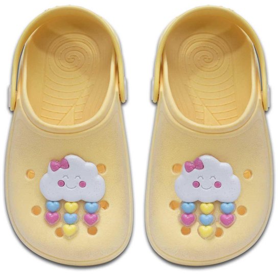 Sandalia Babuche Infantil Menina Chinelo Leve E Macio 12.41 - Amarelo Menor preço em Sandalia Babuche Infantil Menina Chinelo Leve E Macio 12.41 - Amarelo