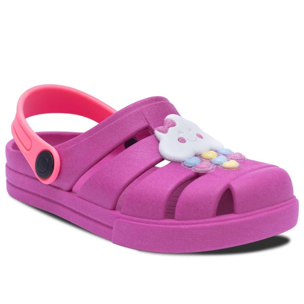 Sandalia Babuche Infantil Menina Chuva de Amor Leve e Macio 12.25
