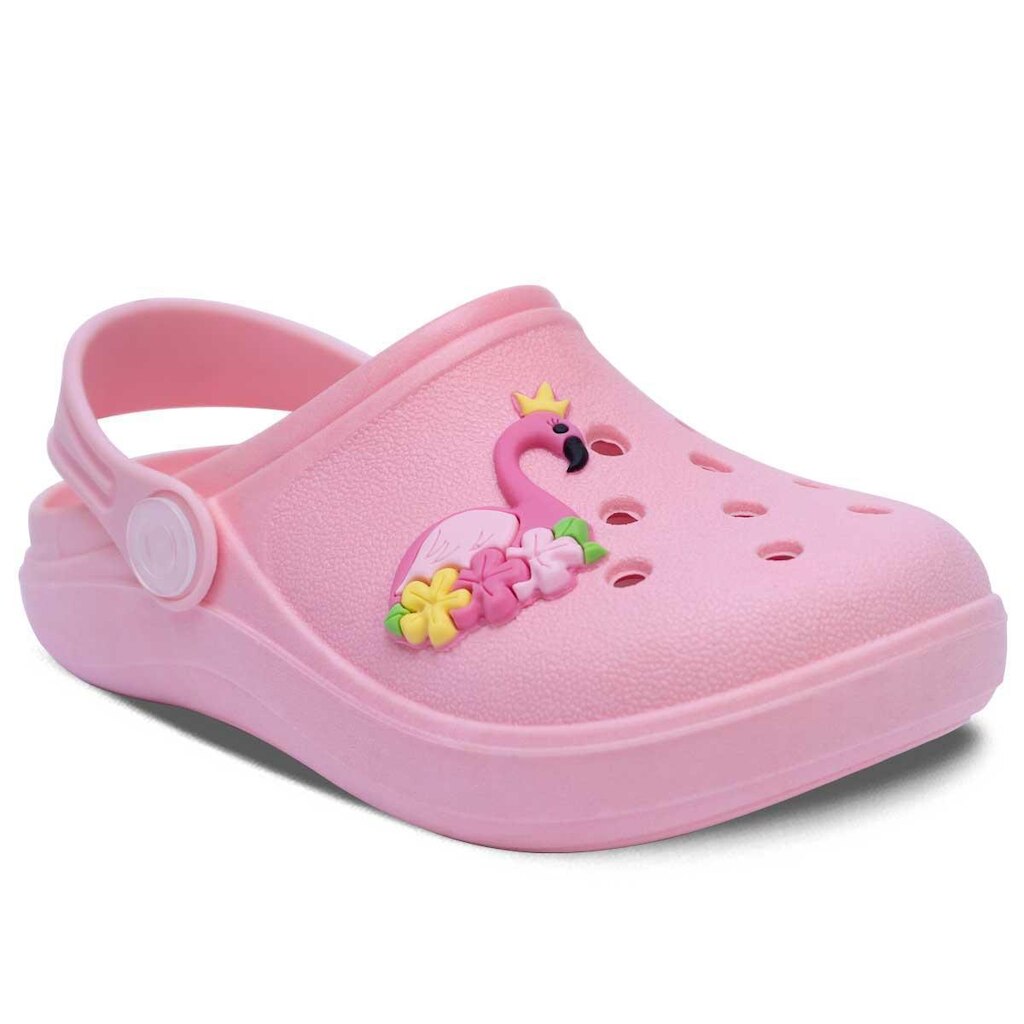 Sandalia Babuche Infantil Menina Flamingo Leve E Macio 12.33