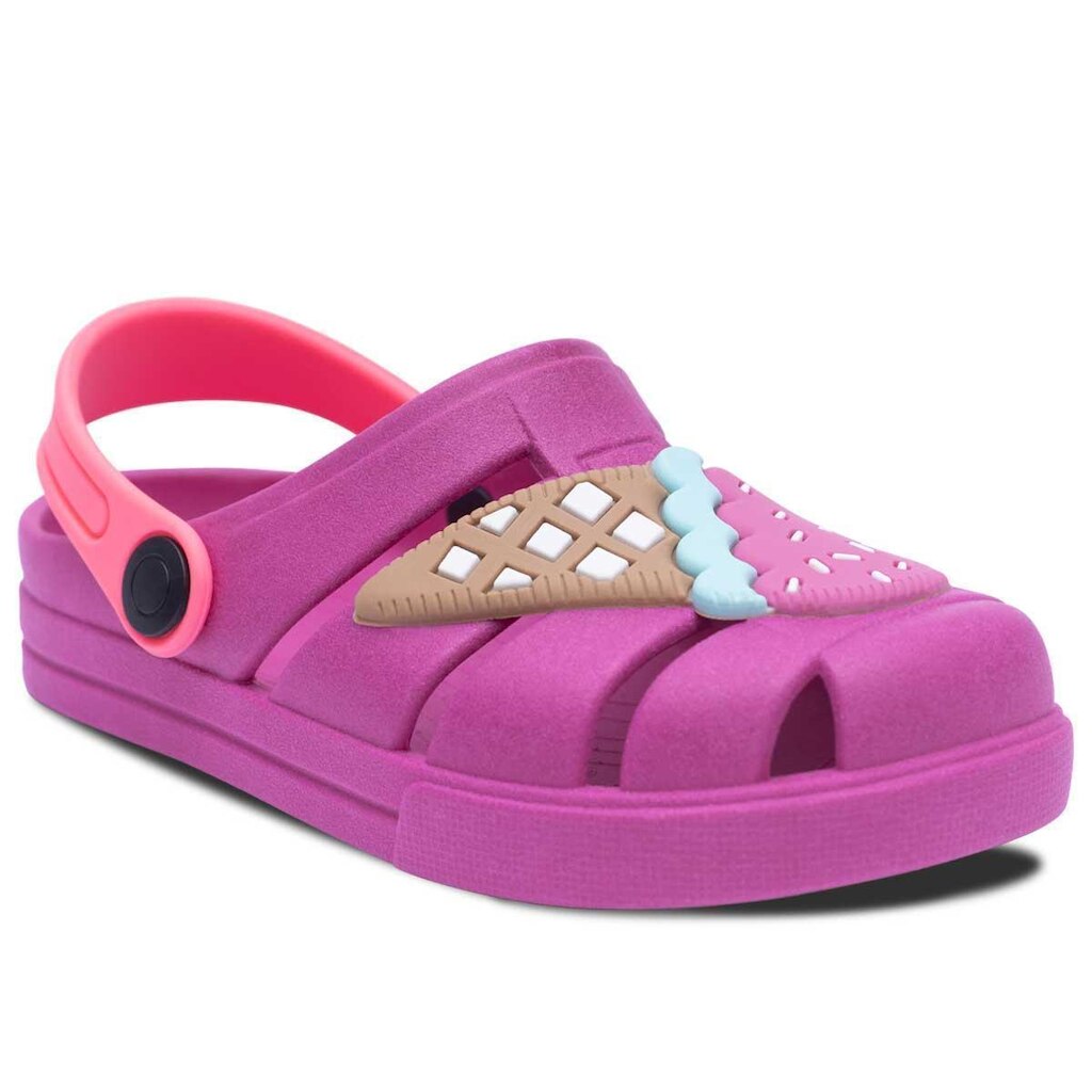 Sandalia Babuche Infantil Menina Sorvete Leve E Macio 12.26