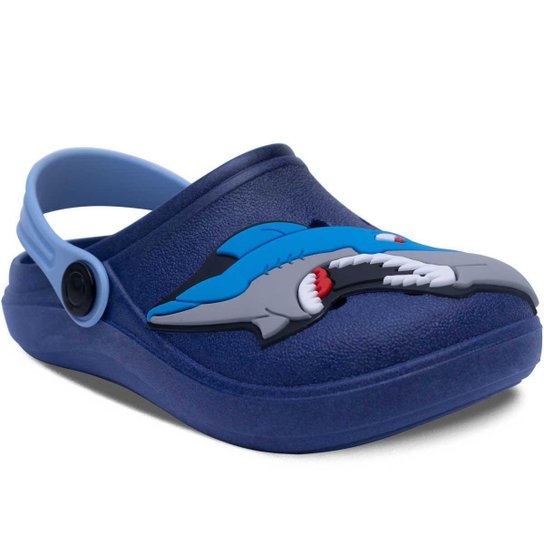 Sandalia Babuche Infantil Menino Chinelo Calce Fácil 12.32 - Marinho Menor preço em Sandalia Babuche Infantil Menino Chinelo Calce Fácil 12.32 - Marinho