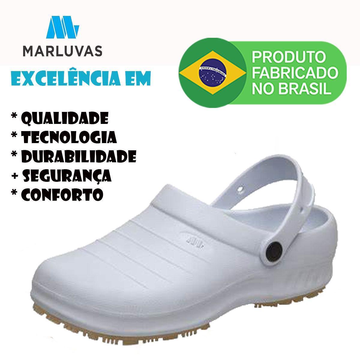 Sandalia Babuche Profissional Marluvas Flex Clean 102f EVA Higienizável e  Impermeável - Branco | Netshoes