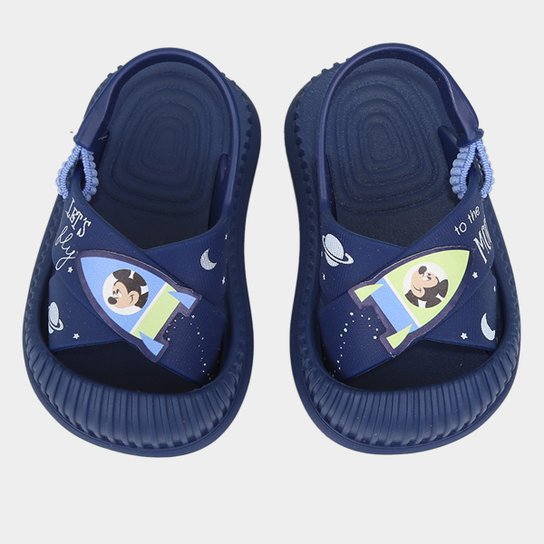 Sandália Bebê Grendene Kids Disney New Hug Menino - Azul Menor preço em Sandália Bebê Grendene Kids Disney New Hug Menino - Azul