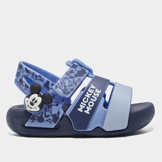 Sandália Bebê Grendene Kids Disney Reaction Menino - Azul Menor preço em Sandália Bebê Grendene Kids Disney Reaction Menino - Azul