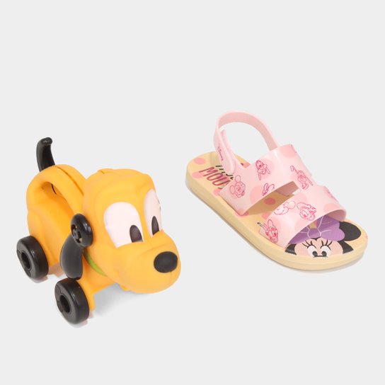 Sandália Bebê Grendene Kids Pluto Menina - Amarelo+Rosa Menor preço em Sandália Bebê Grendene Kids Pluto Menina - Amarelo+Rosa