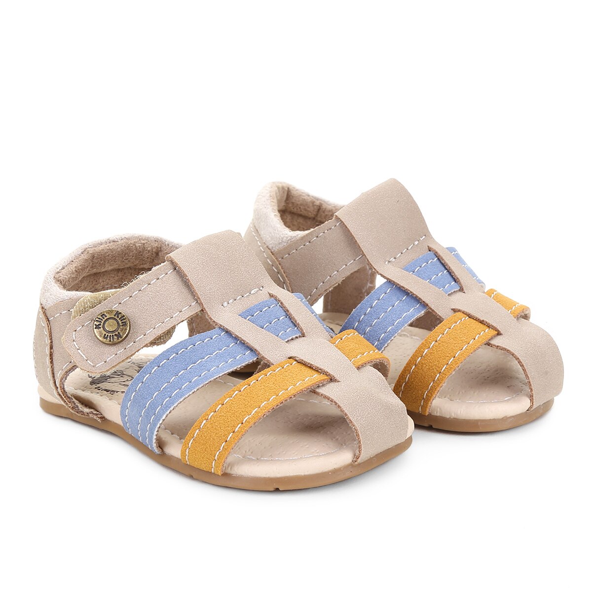 Sandália Bebê Klin 339 Royal/Verde | Klin