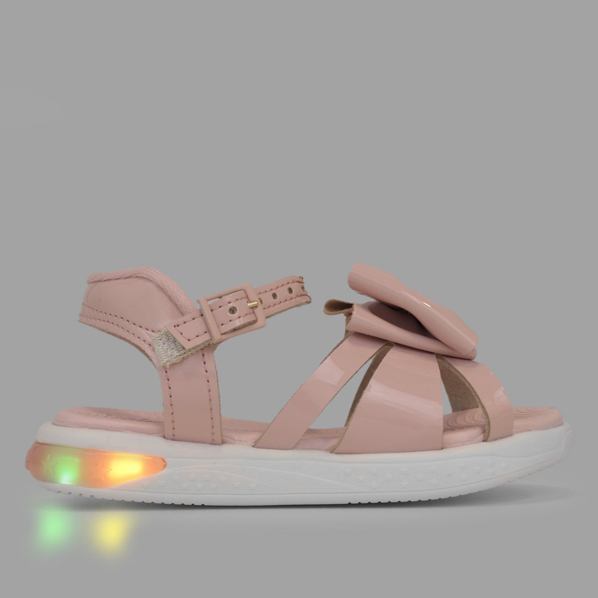 Sandália Bebê Molekinha Laço Led Menina Menor preço em Sandália Bebê Molekinha Laço Led Menina