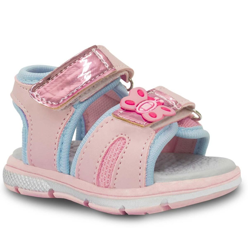 Sandália Bebê Pópidi Papete Moda Calce Facil Menina