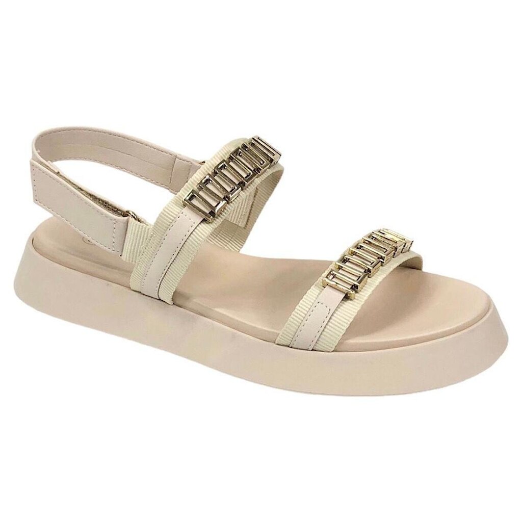 Sandália Bebecê Papete Maxi T2247-683 Aveia