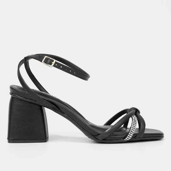 Sandália Beira Rio Salto Bloco Feminina - Preto Menor preço em Sandália Beira Rio Salto Bloco Feminina - Preto