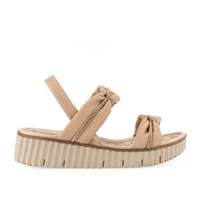 Sandália Campesí Flatform CP373 - Bege | Netshoes