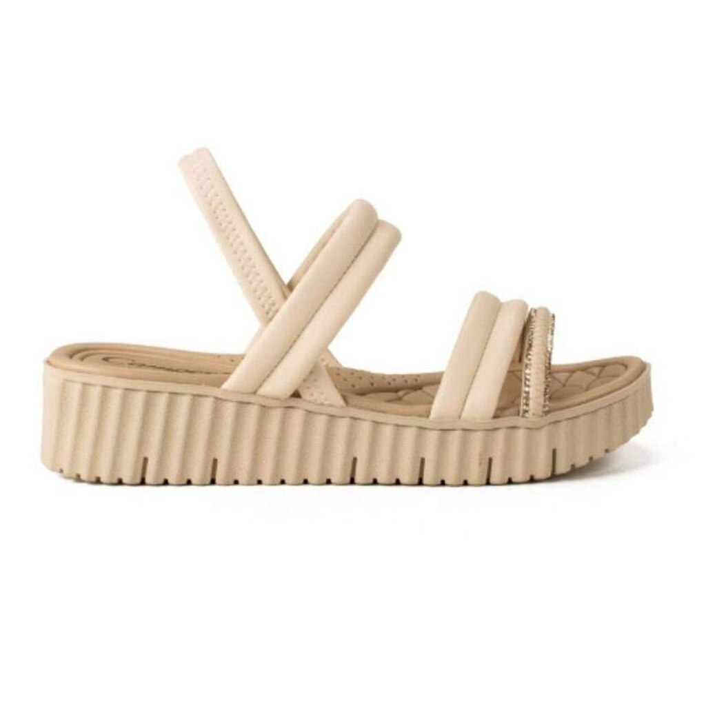 Sandalia Campesi Flatform - Feminina - Creme
