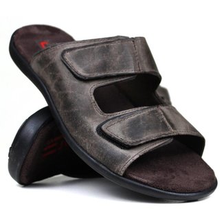 Sandália Chinelo Casual Masculino Látego Couro