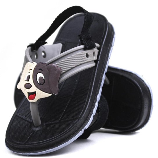 Sandália Chinelo Infantil Mr Try Shoes Menino Bebe Criança - Cinza Menor preço em Sandália Chinelo Infantil Mr Try Shoes Menino Bebe Criança - Cinza