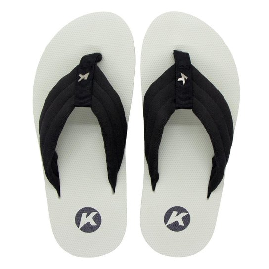 Sandália Chinelo Kenner Kyra Comfy Feminino - Cinza+Preto Menor preço em Sandália Chinelo Kenner Kyra Comfy Feminino - Cinza+Preto