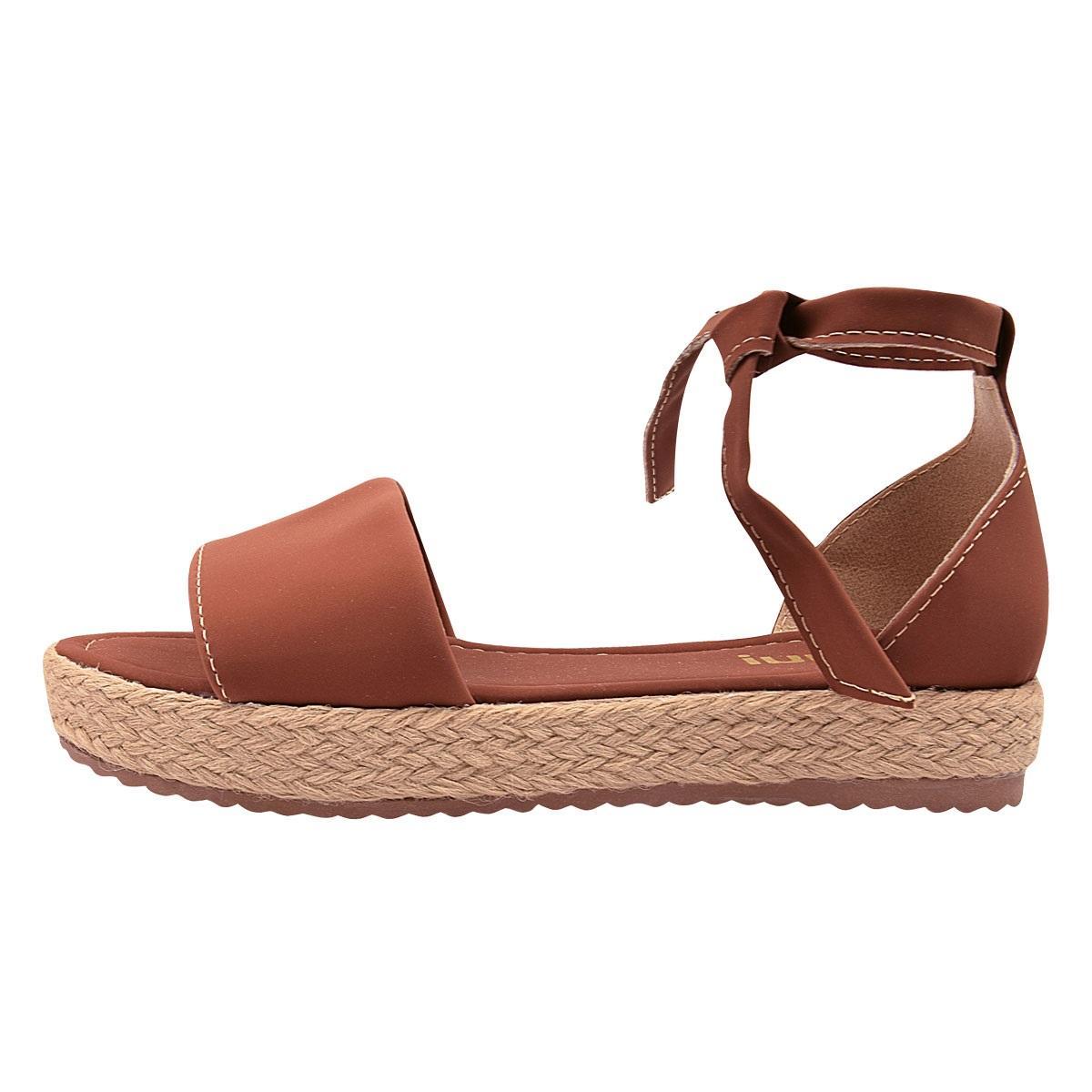 Sandália Chiquiteira Flatform Sola Corda Amarrar BRA Feminina | Netshoes