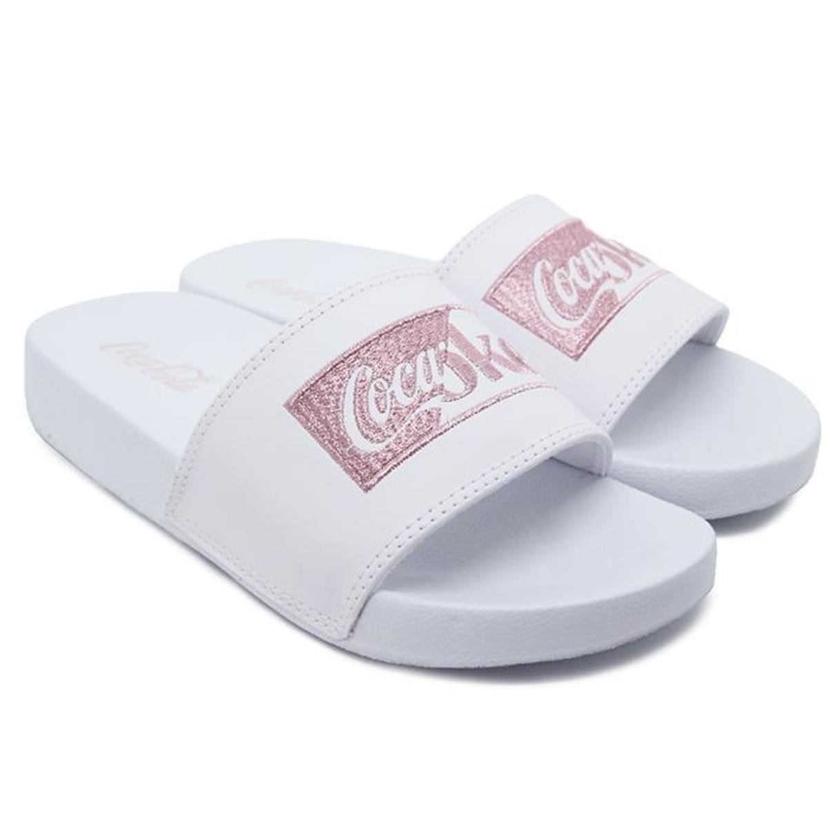 SANDALIA COCA COLA SLIDE MEDLEY BOX - FEMININA - Branco | Netshoes