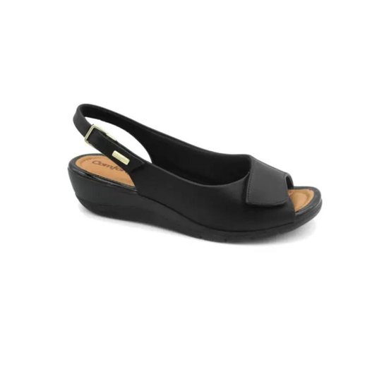 Sandália Comfortflex Ortopédica 2096405 Feminina - Preto - 34 - Preto Menor preço em Sandália Comfortflex Ortopédica 2096405 Feminina - Preto - 34 - Preto