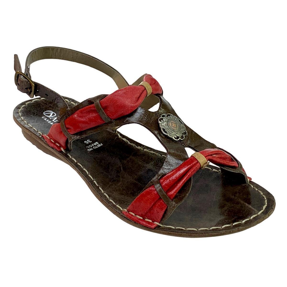 Sandália de couro andacco Clearance