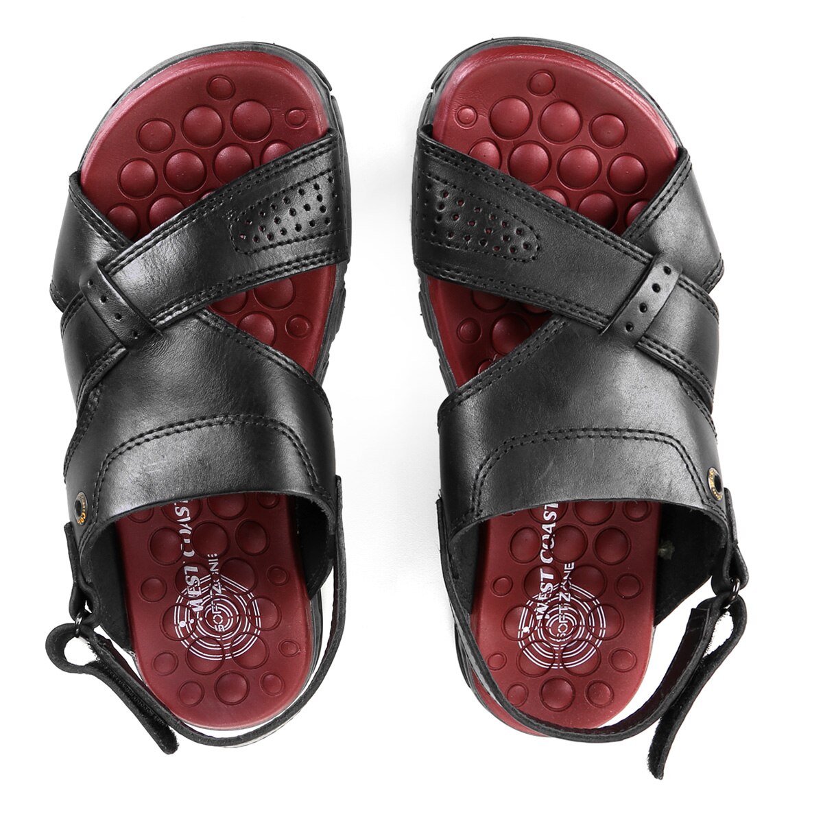 sandália masculina couro west coast