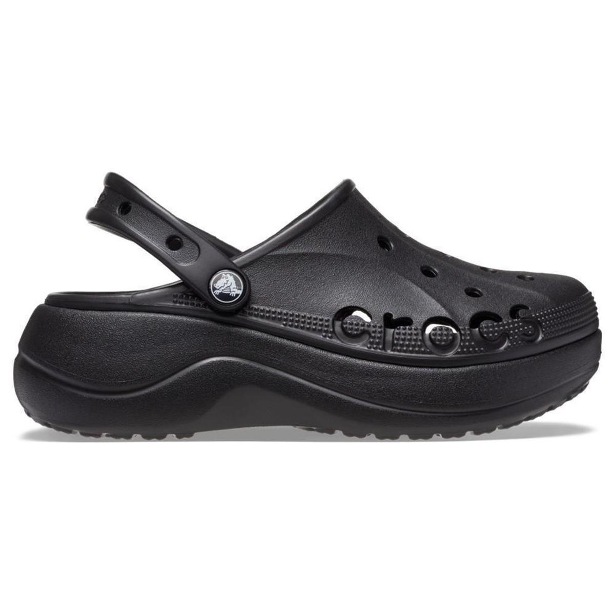 Sandália crocs baya plataform clog black Menor preço em Sandália crocs baya plataform clog black