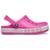 Sandália Crocs Bayaband Clog K Electric Pink/Petal Pink - Rosa