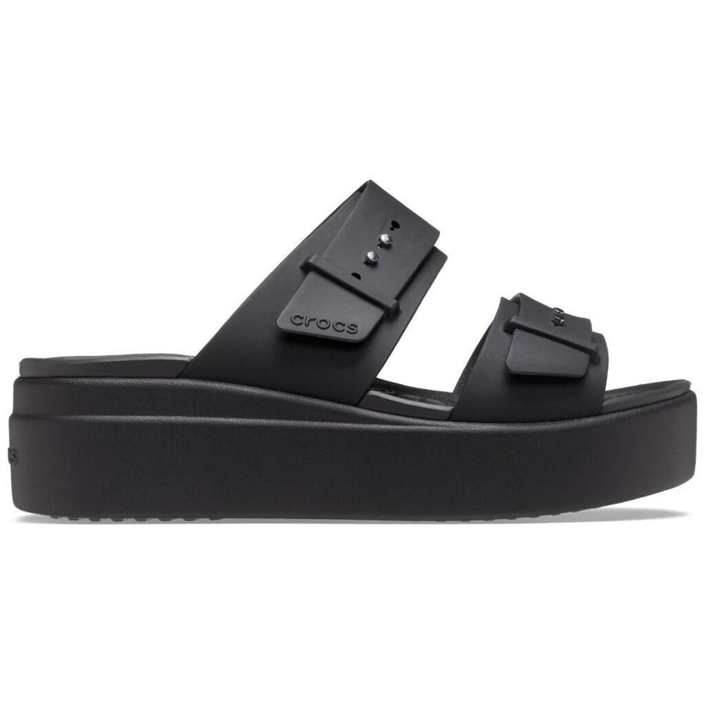 Sandália crocs brooklyn sandal lowwdg black