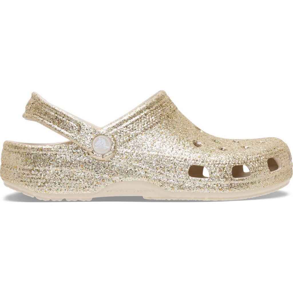 Sandália Crocs Classic Chunky Glitter Clog Sandstone