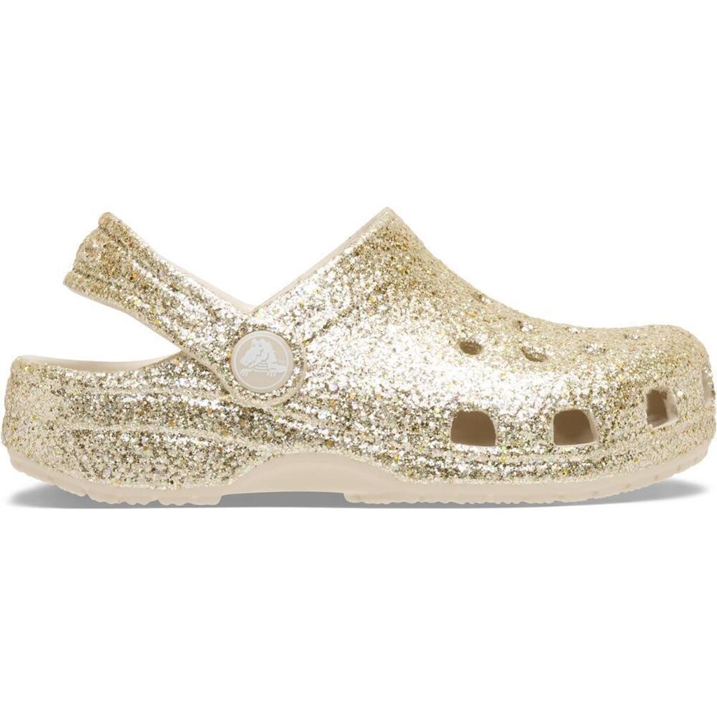 Sandália Crocs Classic Chunky Glitter Clog T Sandstone