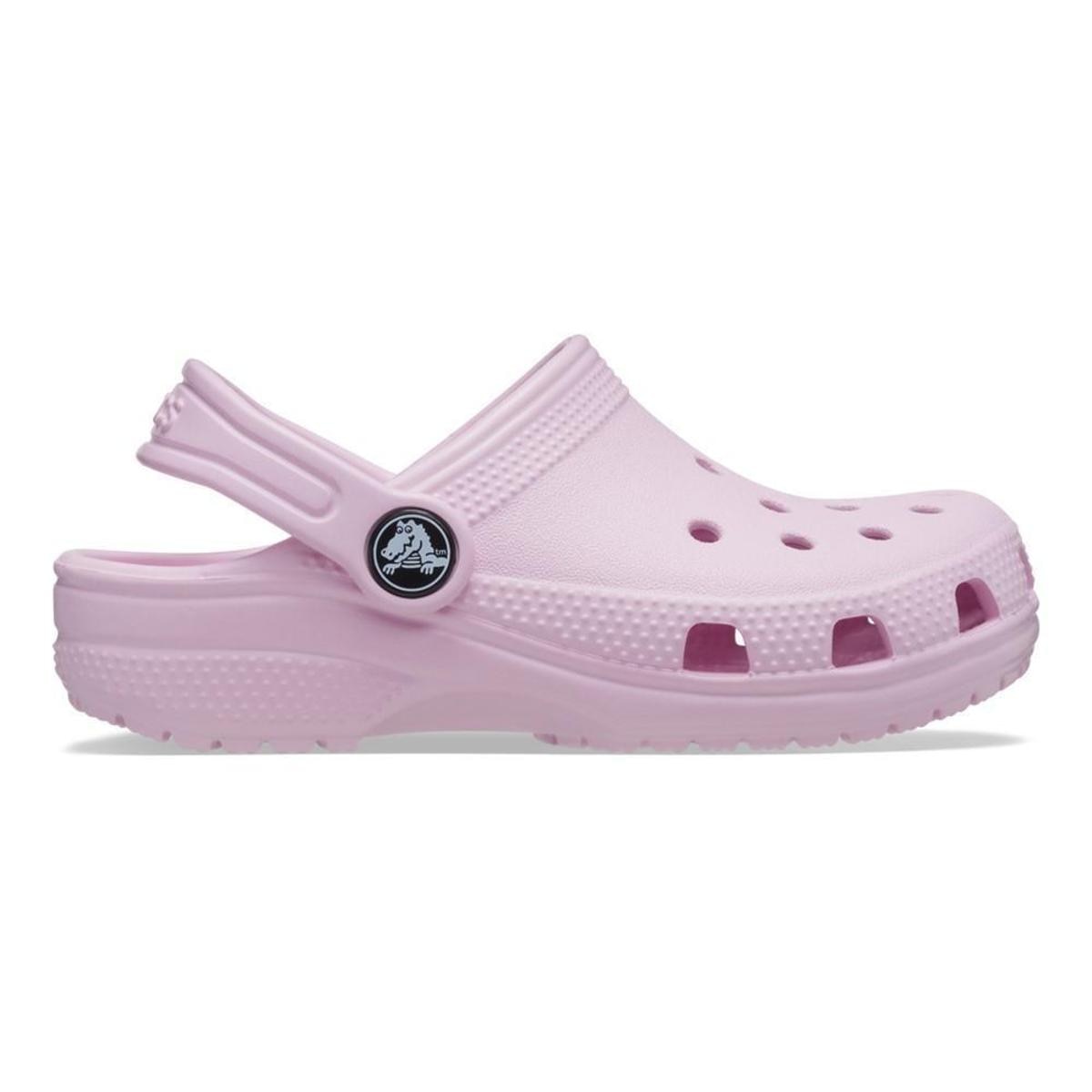 Sandália crocs classic clog kids ballerina pink