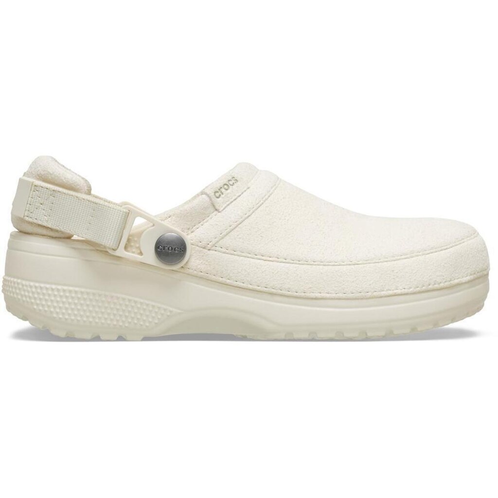 Sandália Crocs Classic Crafted Vegan Suede Clog SUMMIT WHITE
