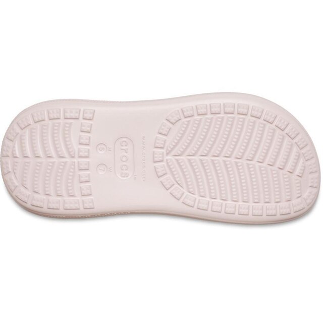 Sandália crocs classic crush platform clog quartz