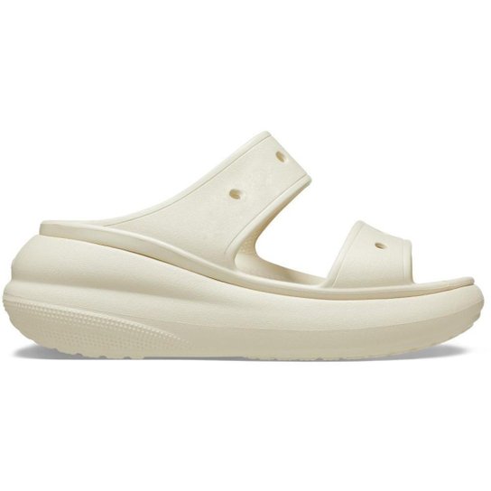 Sandália crocs classic crush platform sandal bone - Bege Menor preço em Sandália crocs classic crush platform sandal bone - Bege
