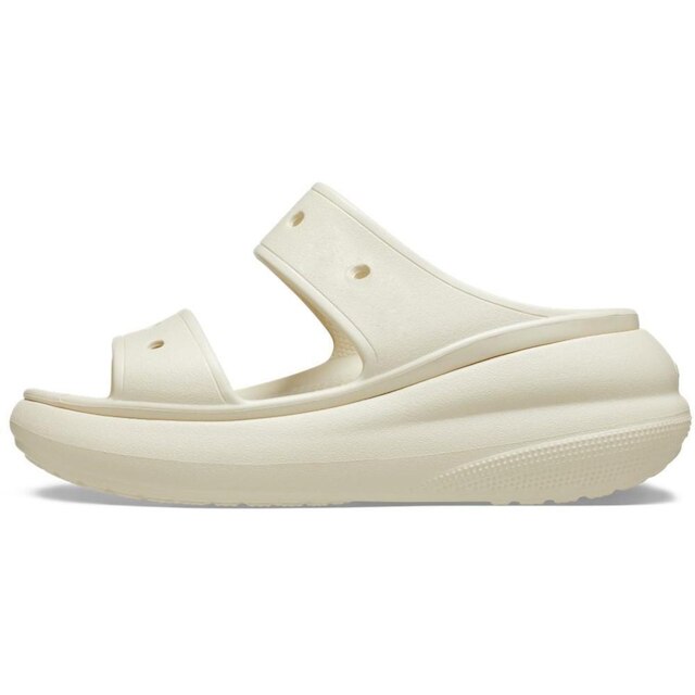Sandália crocs classic crush platform sandal bone