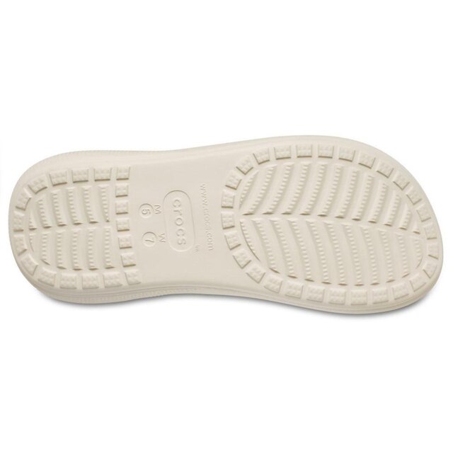 Sandália crocs classic crush platform sandal bone