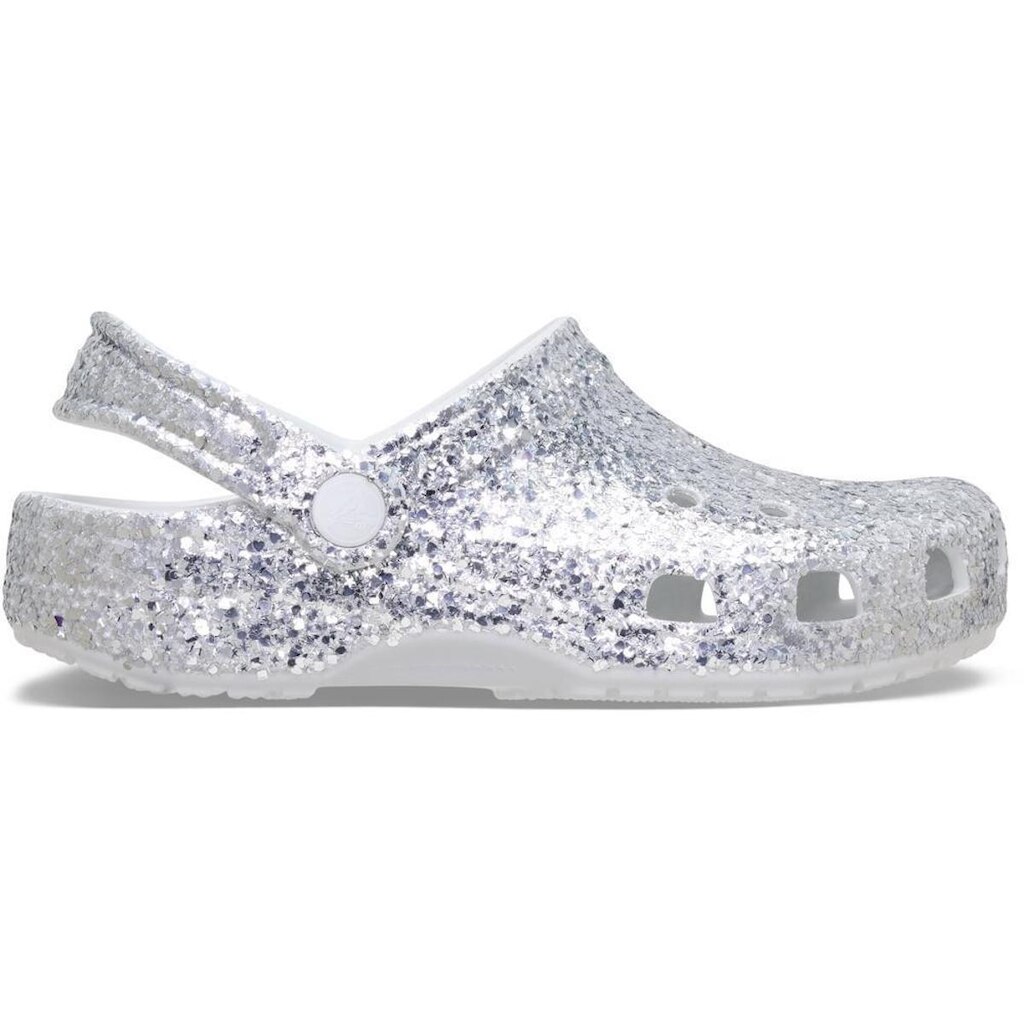 Sandália Crocs Classic Dazzle Glitter Clog K Silver