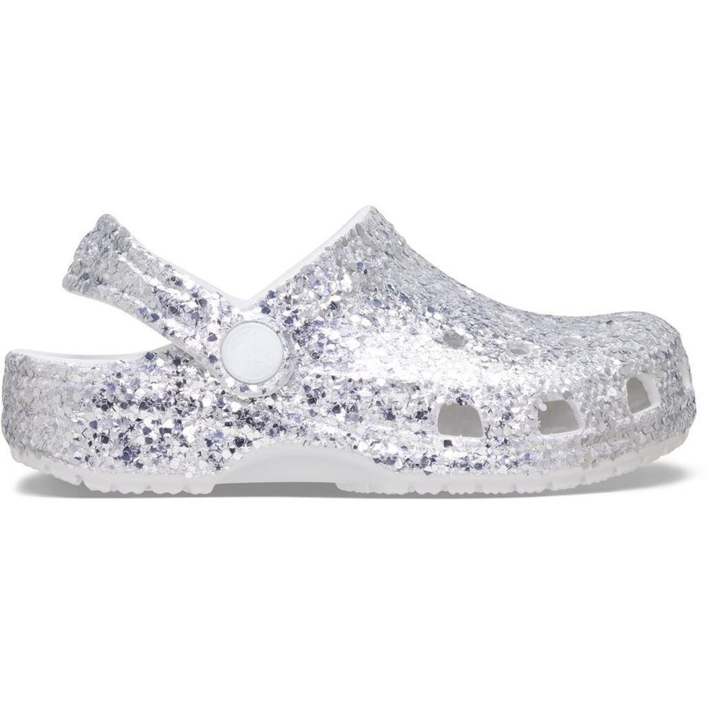 Sandália Crocs Classic Dazzle Glitter Clog T Silver