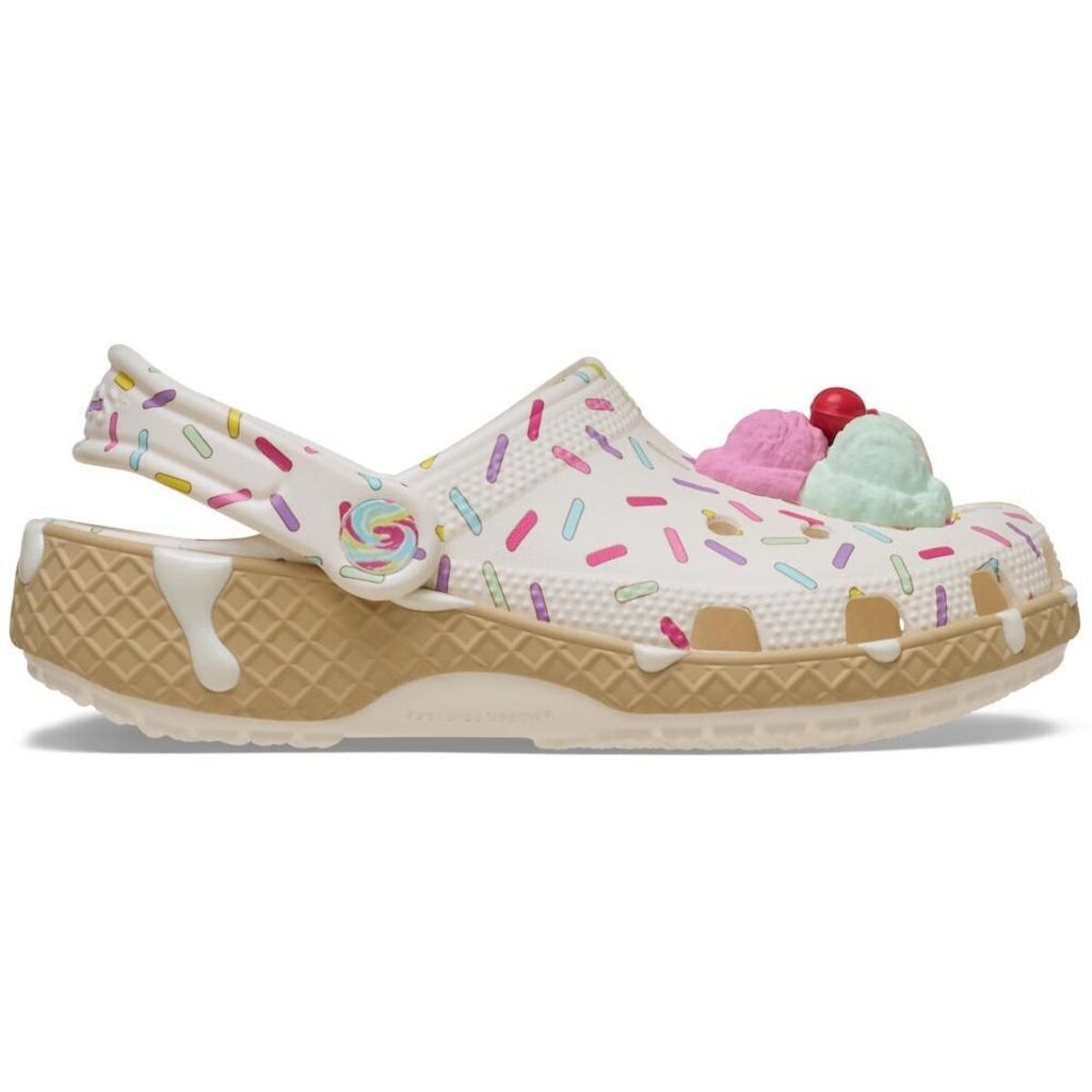 Sandália Crocs Classic Ice Cream Sundae Clog K Chalk