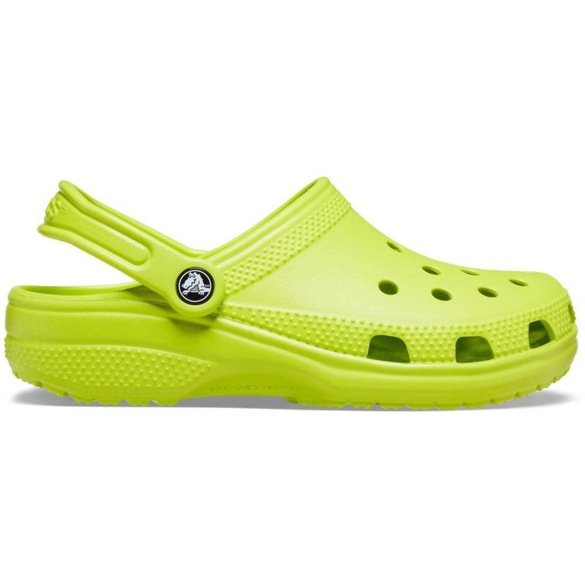 Sandália crocs classic lime punch - Verde claro | Netshoes