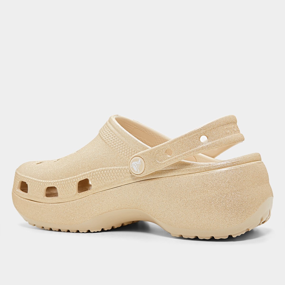 Sandália Crocs Classic Plataform Glitter Clogw Feminina - 2