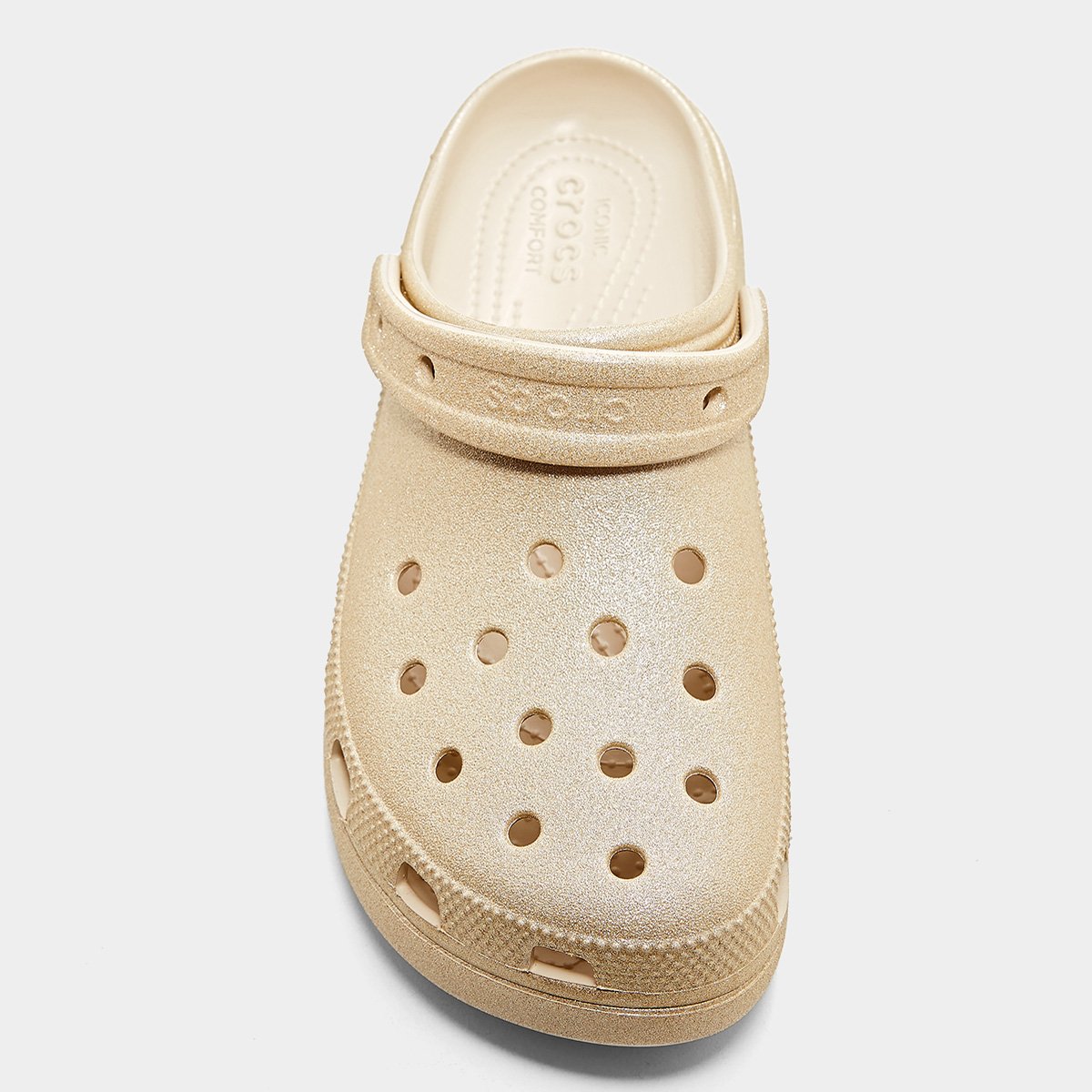 Sandália Crocs Classic Plataform Glitter Clogw Feminina - 3