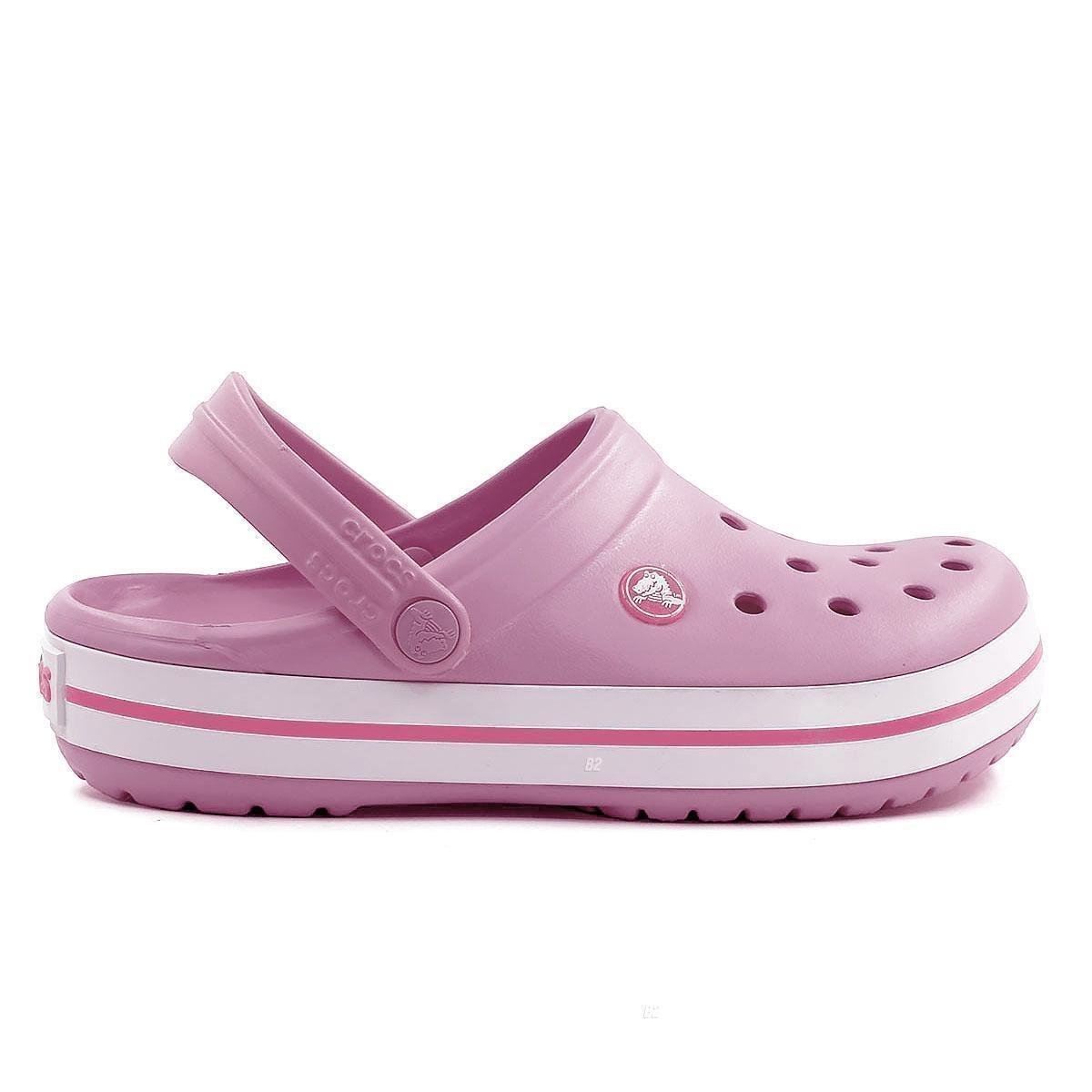 crocs crocband rosa claro